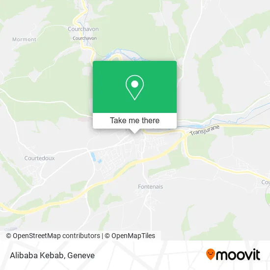 Alibaba Kebab map