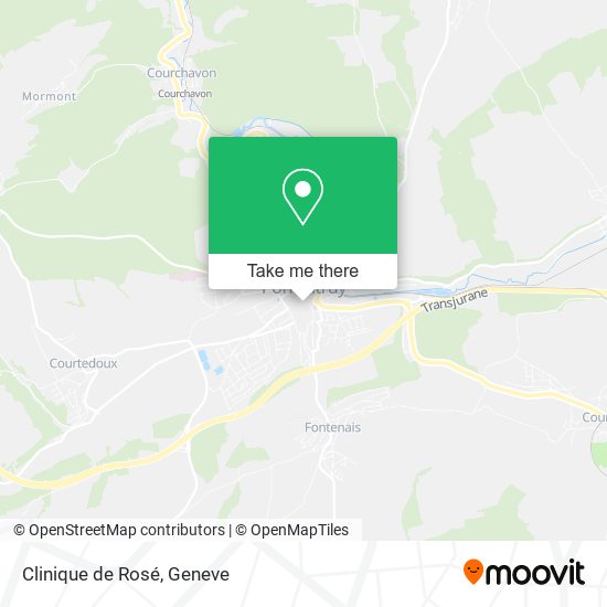 Clinique de Rosé map