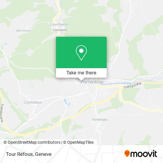 Tour Réfous map