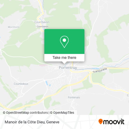 Manoir de la Côte Dieu map