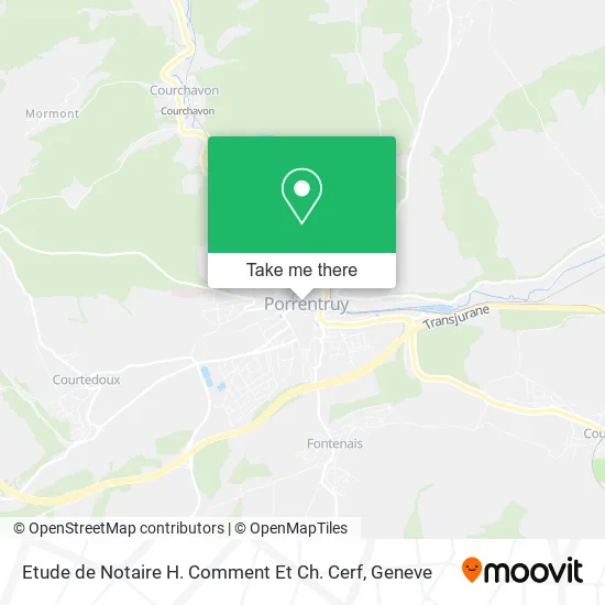 Etude de Notaire H. Comment Et Ch. Cerf map