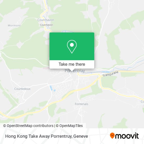 Hong Kong Take Away Porrentruy map