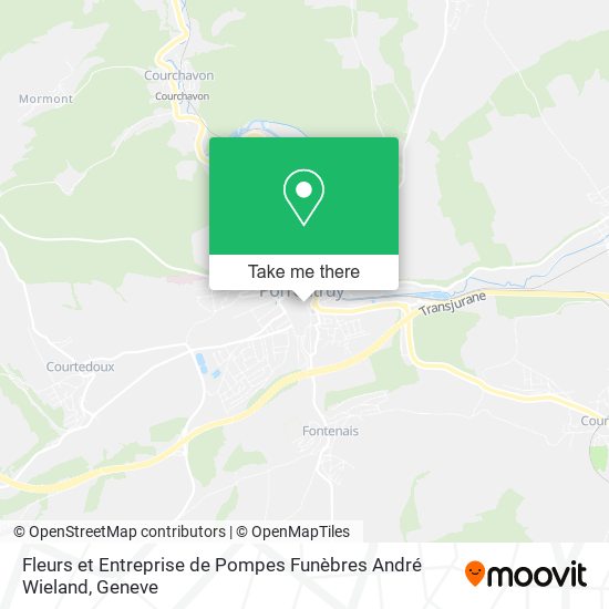 Fleurs et Entreprise de Pompes Funèbres André Wieland map