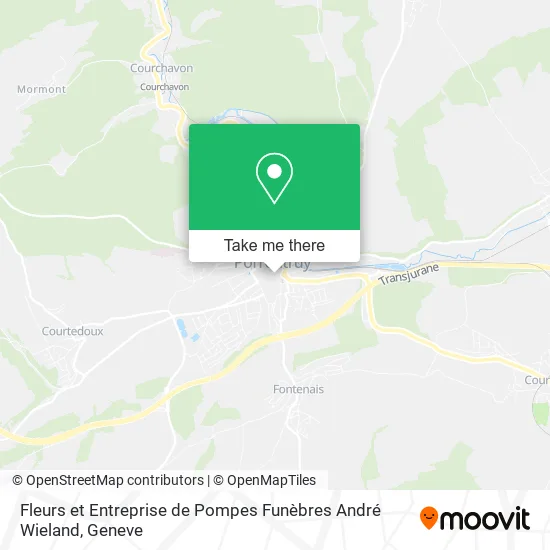 Fleurs et Entreprise de Pompes Funèbres André Wieland map
