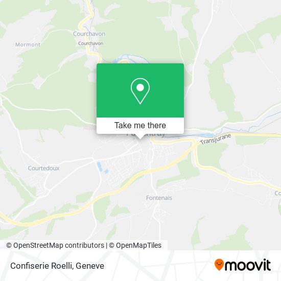 Confiserie Roelli map