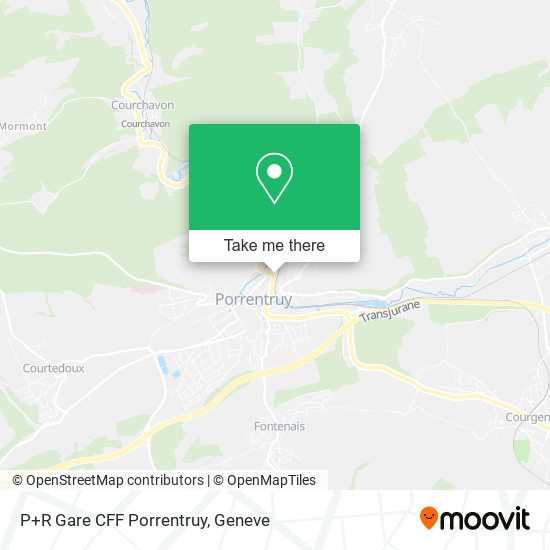 P+R Gare CFF Porrentruy map