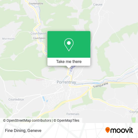 Fine Dining map
