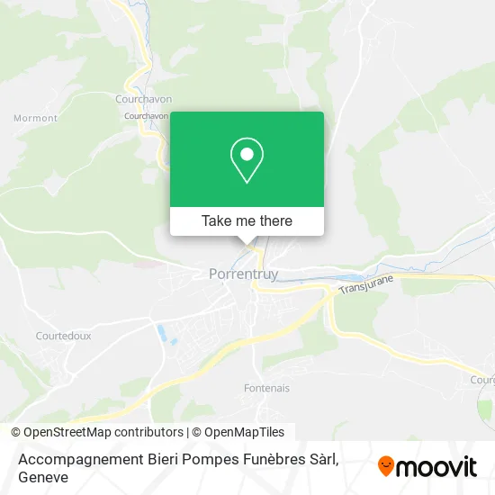 Accompagnement Bieri Pompes Funèbres Sàrl map
