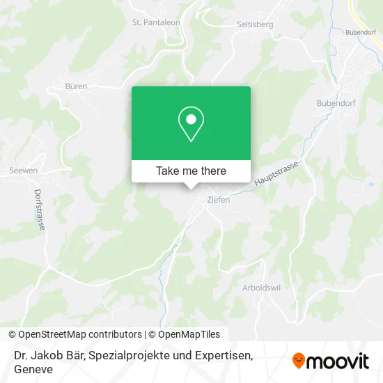 Dr. Jakob Bär, Spezialprojekte und Expertisen map