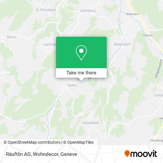 Räuftlin AG, Wohndecor map