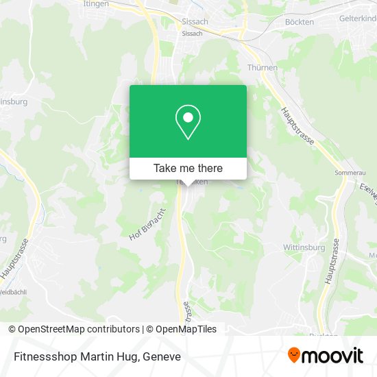 Fitnessshop Martin Hug map