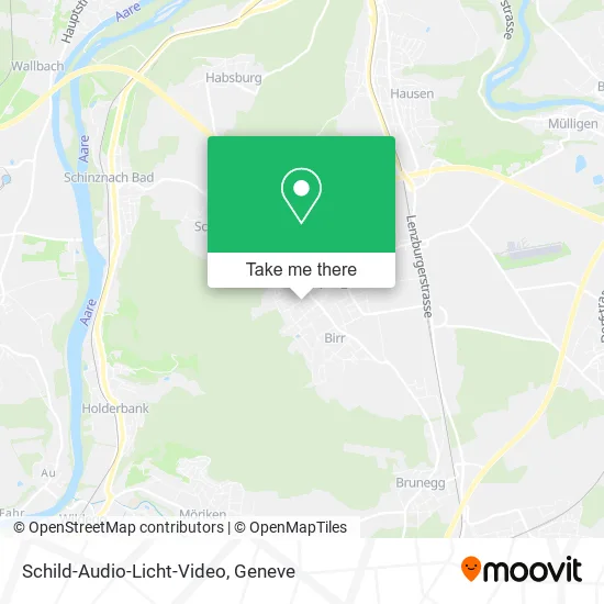 Schild-Audio-Licht-Video map