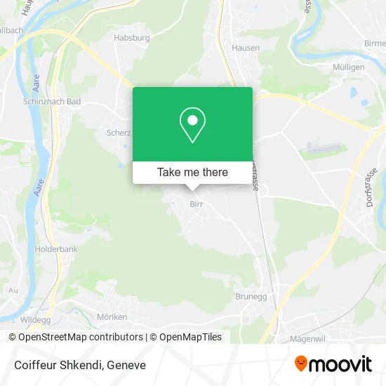 Coiffeur Shkendi map