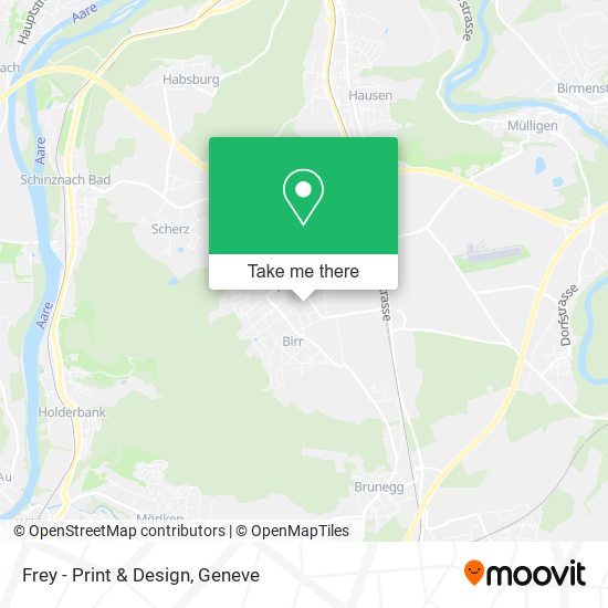 Frey - Print & Design map
