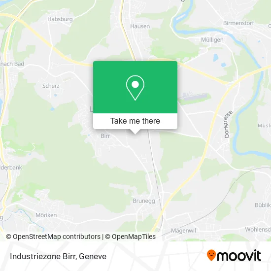 Industriezone Birr map