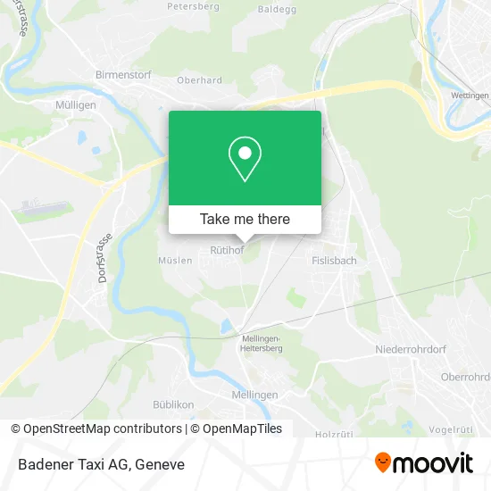 Badener Taxi AG map