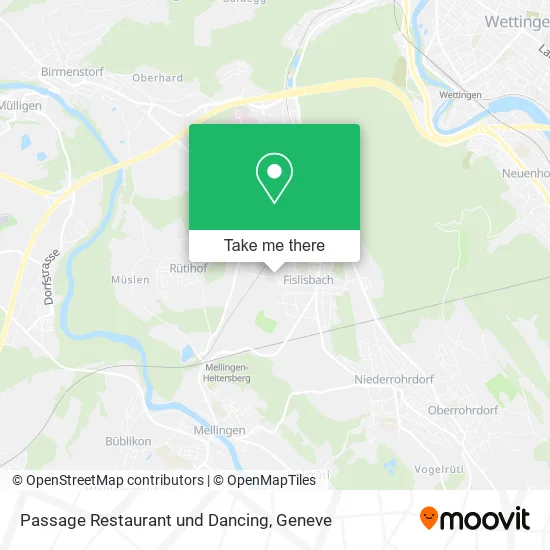 Passage Restaurant und Dancing map