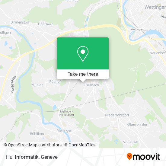 Hui Informatik map