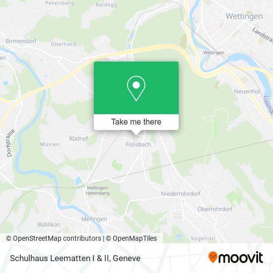 Schulhaus Leematten I & II map
