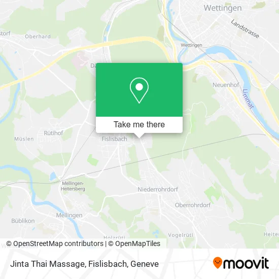 Jinta Thai Massage, Fislisbach map