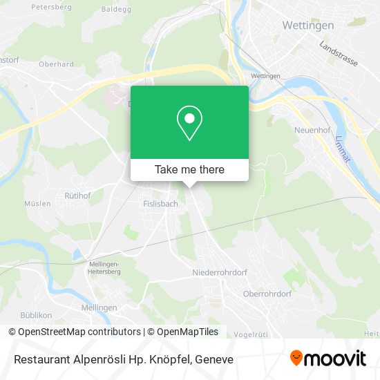 Restaurant Alpenrösli Hp. Knöpfel map