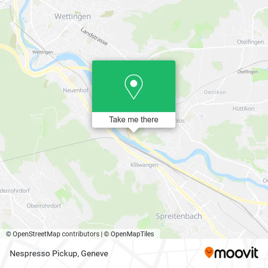 Nespresso Pickup map