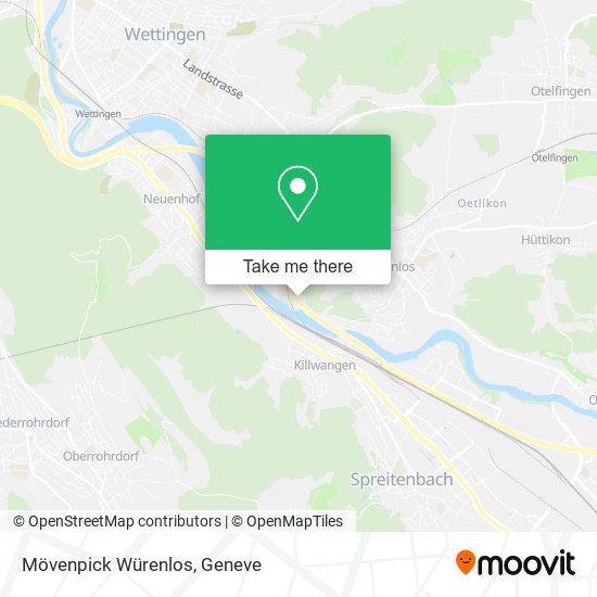 Mövenpick Würenlos map