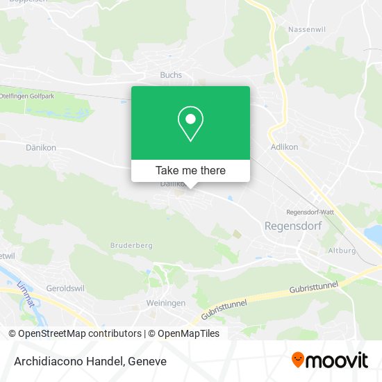 Archidiacono Handel map