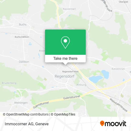 Immocorner AG map