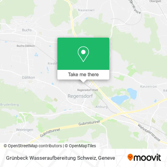 Grünbeck Wasseraufbereitung Schweiz map