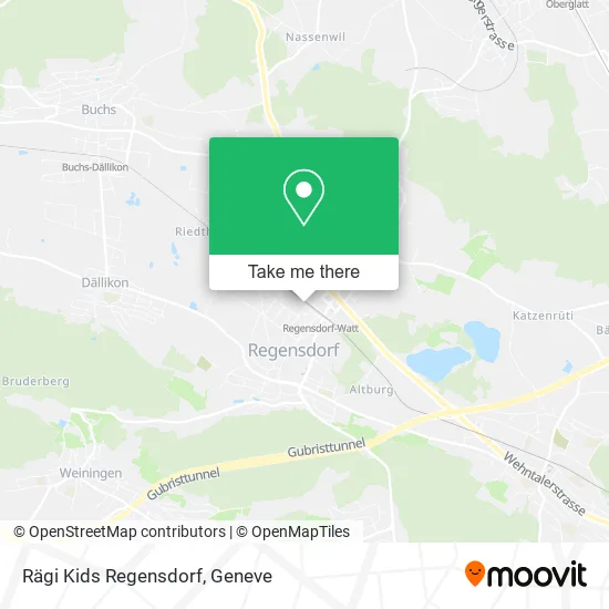 Rägi Kids Regensdorf map