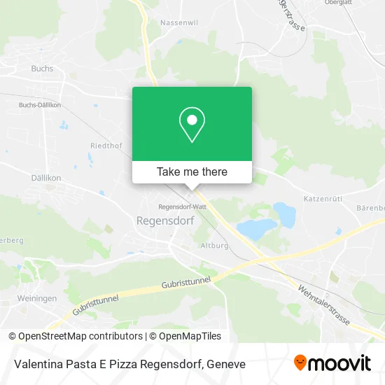 Valentina Pasta E Pizza Regensdorf map