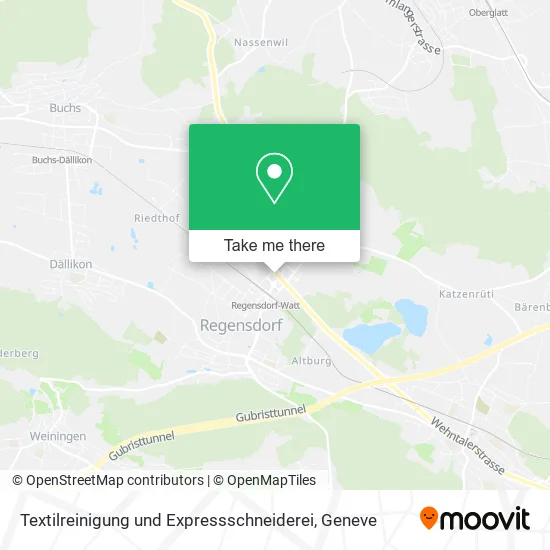 Textilreinigung und Expressschneiderei map