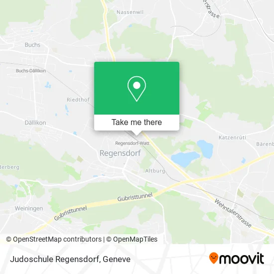 Judoschule Regensdorf map