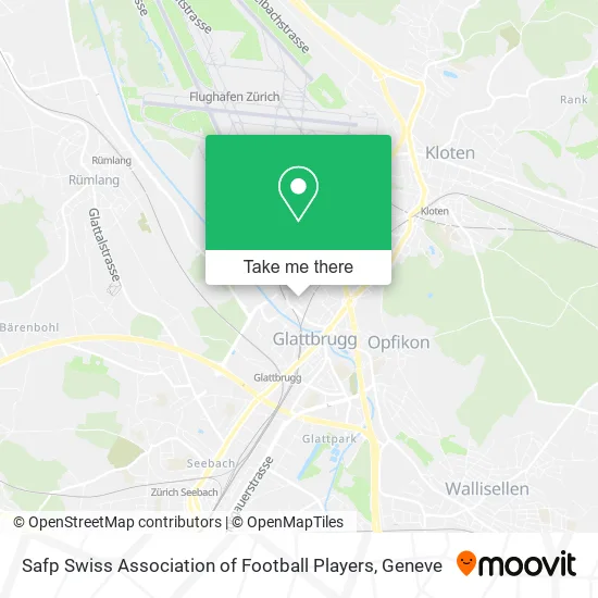 Safp Swiss Association of Football Players map
