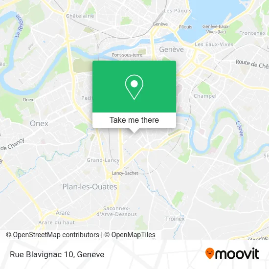 Rue Blavignac 10 map