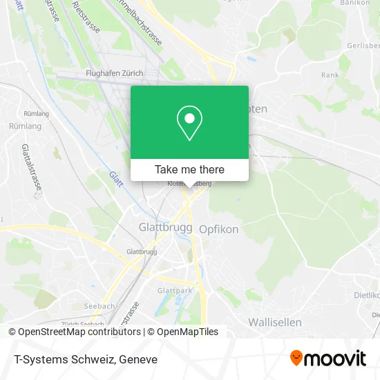 T-Systems Schweiz map