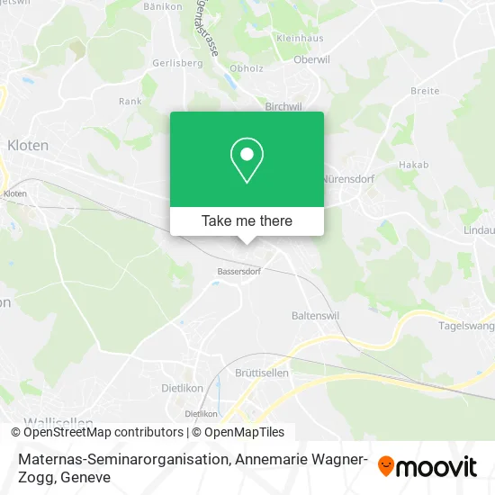 Maternas-Seminarorganisation, Annemarie Wagner-Zogg map