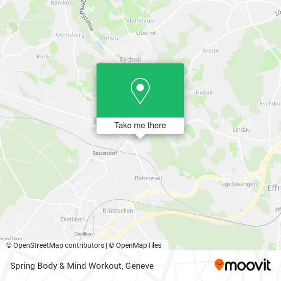 Spring Body & Mind Workout map