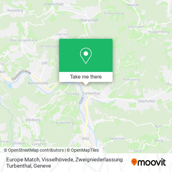 Europe Match, Visselhövede, Zweigniederlassung Turbenthal map