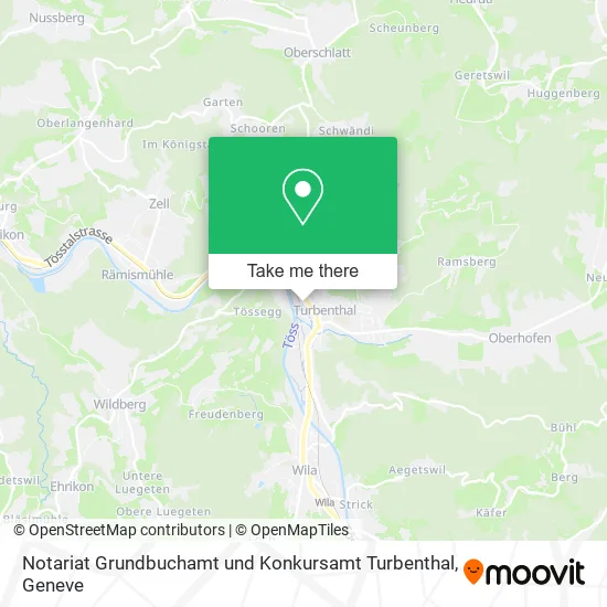 Notariat Grundbuchamt und Konkursamt Turbenthal map