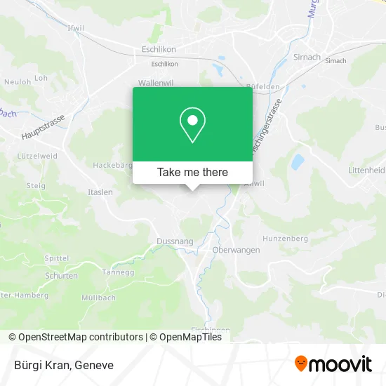 Bürgi Kran map
