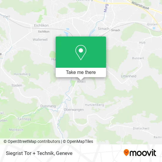 Siegrist Tor + Technik map