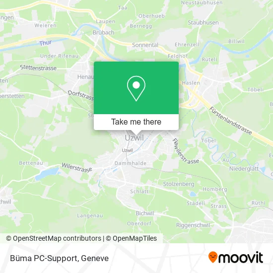 Büma PC-Support map