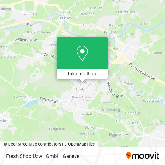Fresh Shop Uzwil GmbH map