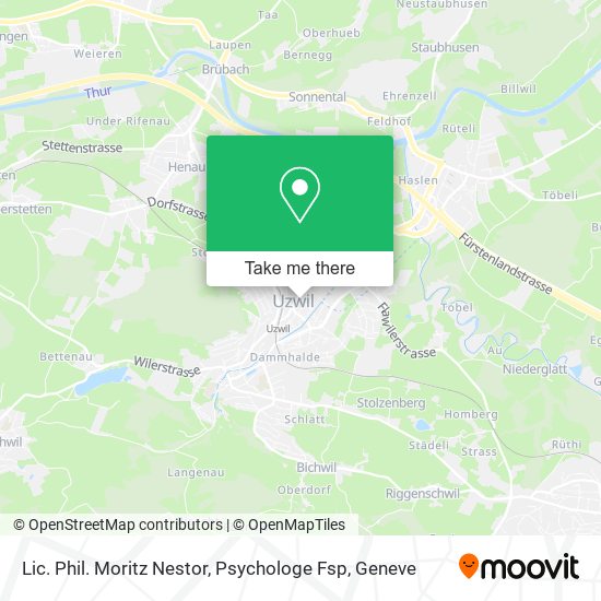 Lic. Phil. Moritz Nestor, Psychologe Fsp map