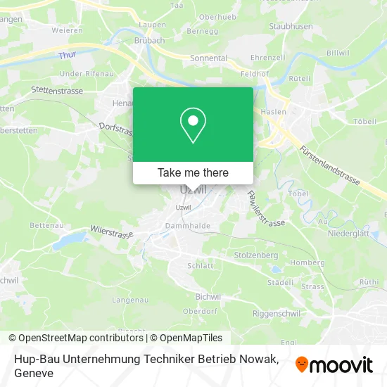 Hup-Bau Unternehmung Techniker Betrieb Nowak map