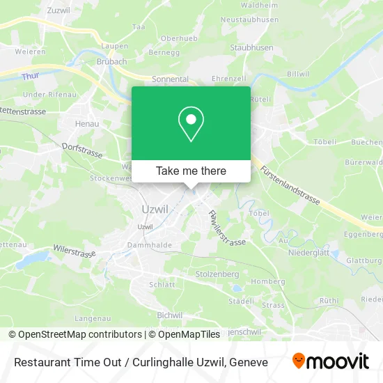 Restaurant Time Out / Curlinghalle Uzwil map