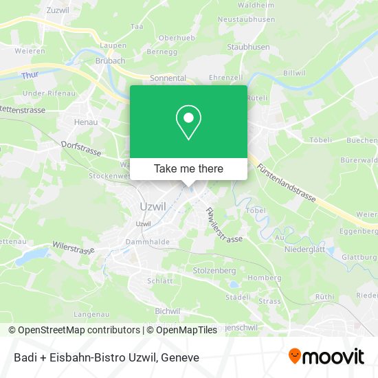 Badi + Eisbahn-Bistro Uzwil map