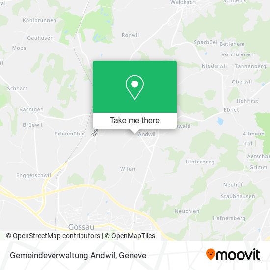 Gemeindeverwaltung Andwil map